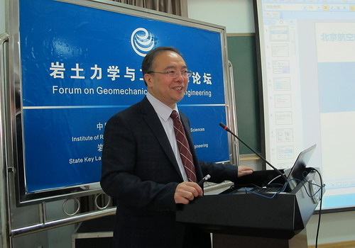 Professor YAO from Beihang University Visiting IRSM